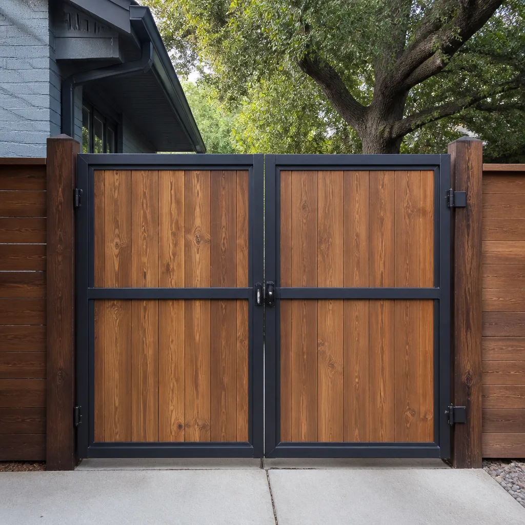 Wood & steel frame